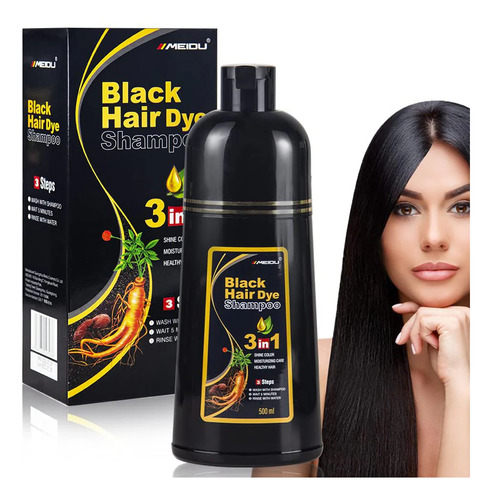 Shampoo Hair Dye 500ml Negro