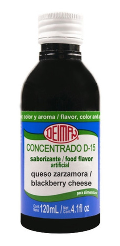 Concentrado Saborizante De Queso Zarzamora Deiman De 120 Ml