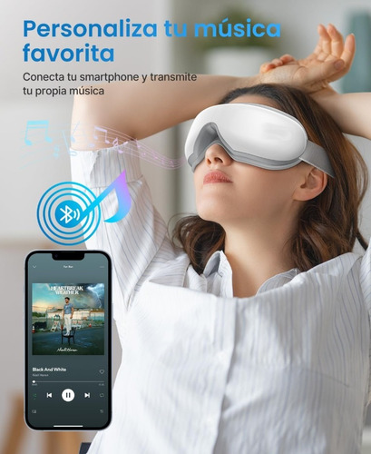 Masajeador De Ojos +calor Quita Ojeras,arrugas + Bluetooth