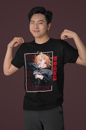 Playera Negra Nobara Kugisaki Jujutsu Kaisen