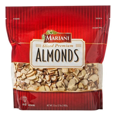 Almendras Mariani Fileteadas Natual Sliced Premium Almonds 