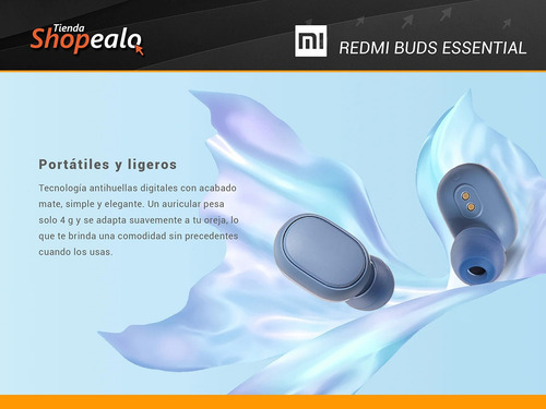 Auriculares Inalambricos Xiaomi Redmi Buds Essential Azul -*