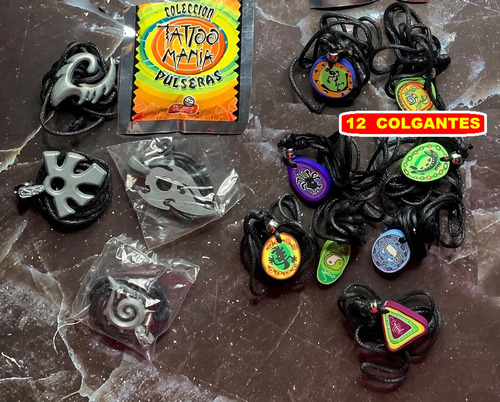 Tattoo Manía: 12 Colgantes (verano Fashión) Pepsico. 2001 (Usado)