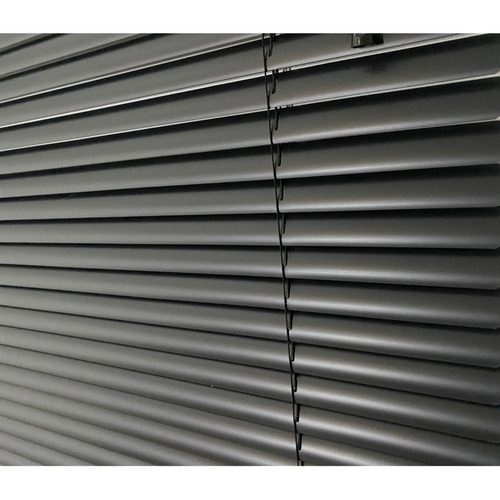 Persiana Horizontal Pvc Block 25mm Preta 80 (l) X 160 (a) Cm Lâminas Flexíveis Com Alta Cobertura
