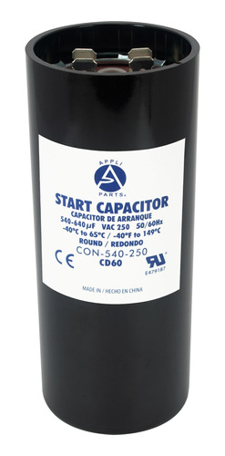 Condensador/ Capacitor De Arranque   540-640 Mfd 250v