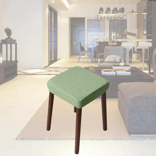 Taburete De Tocador Elástico Funda De Asiento Funda Verde A