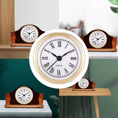 2.4in Reloj De Insertar Reloj De Pared Movimiento Dorado