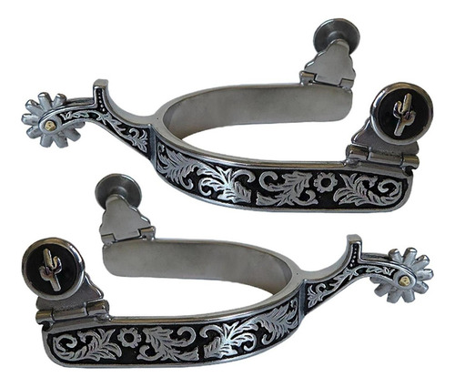 2x Espuelas De Caballo, Espuelas De Vaquero Occidentales,