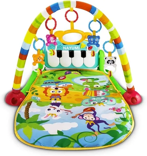 Luchild Gimnasio Piano Pataditas, Manta Juegos Bebe, Manta Actividades Bebe  con Sonido y Accesorios, Gimnasio Bebe : : Bebé