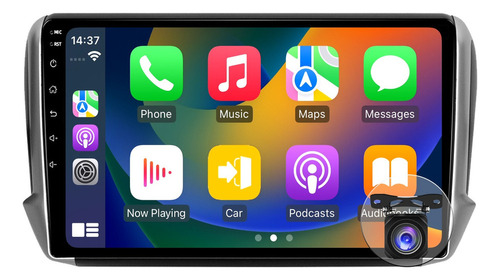 Para Peugeot 2008 208, Android, Gps, Pantalla De Reproducció