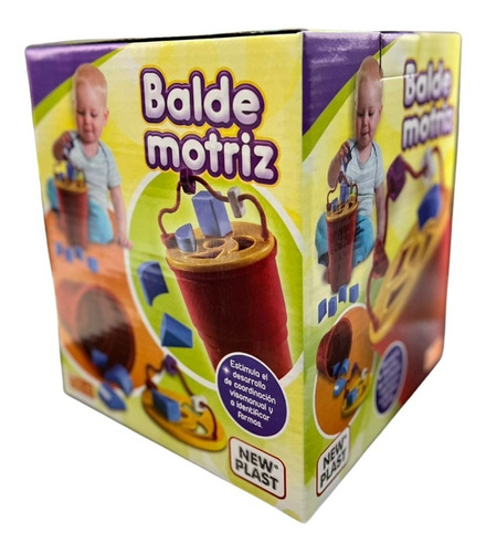 Juego Didáctico Encastre Balde Con Formas Bebe Infantil 