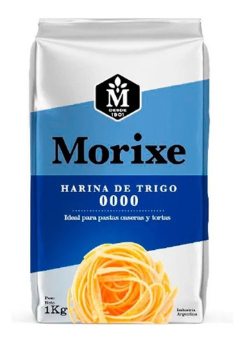 Harina Morixe De Trigo 0000 Pack  10 Paquetes 1kg