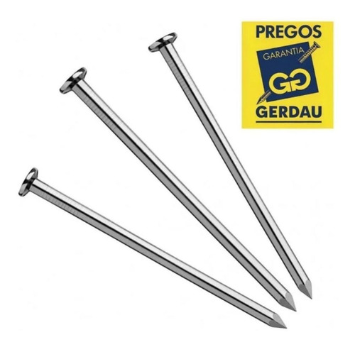 Prego De Aço Com Cabeça Polido 16x24 1kg - Gerdau