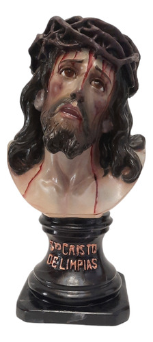 Santo Cristo De Limpias Rostro Jesus 35 Cm Resina 