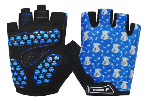 Moreok - Guantes De Ciclismo Para Nios, Relleno De Gel, Para