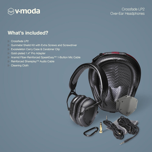 Audífonos Dinámicos Para Dj V-moda Crossfade Lp2 2nd Gen