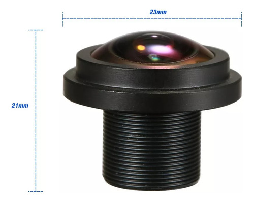 Lente Fisheye De 1.7mm Hd 5.0 Megapixel M12 Monte 1 / 2.5 F