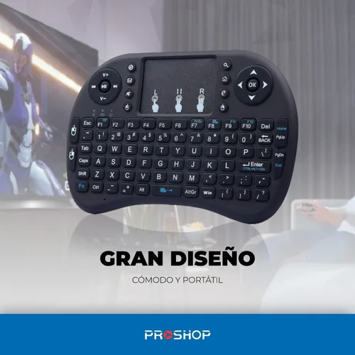 Mini Teclado Inalambrico Retroiluminado Smart Tv Android Pc