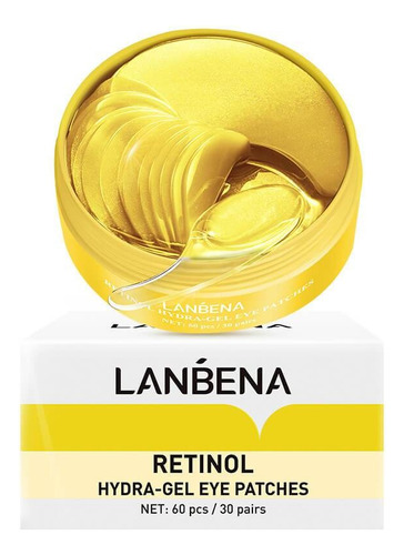 Lanbena Parches Hidrogel Ojos Elimina Ojeras Retinol Tipo De Piel Todo Tipo De Piel
