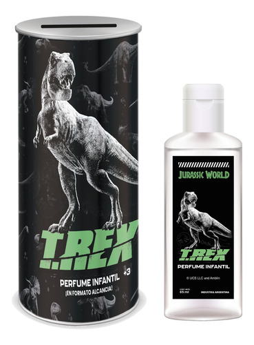 Perfume Y Alcancía Jurassic World T.rex 65 Ml