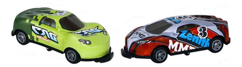 Flip Cars Chocadores Salta 360º Pack 2 Autos Next Point Personaje Verde/rojo