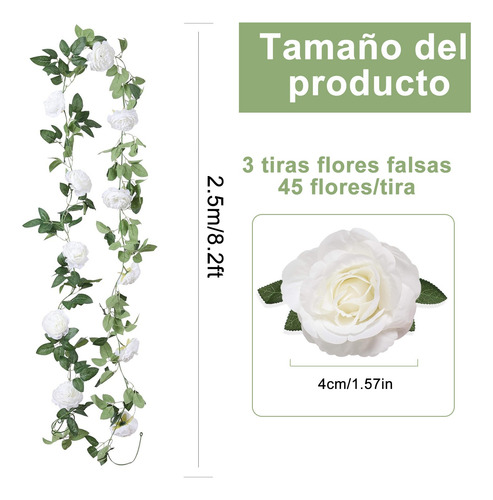 6pcs Camino De Mesa Boho Y Flores Artificial Rosas