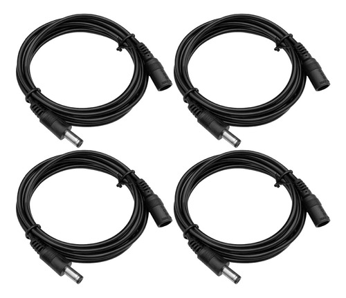 Anlink Paquete De 4 Cables De Ex Ion De Alimentacion Cc 