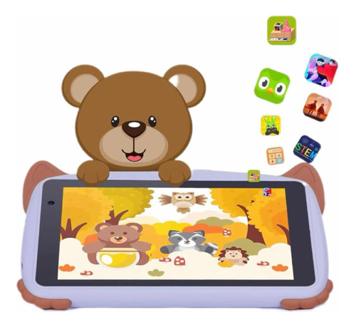 Tablet Niño Kids 8 Pulgadas Android 12 Violeta Oferta