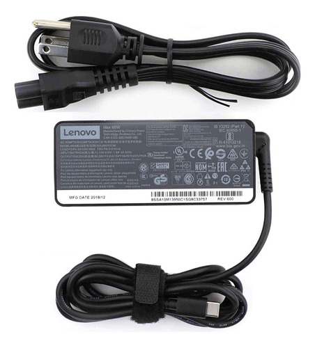 Cargador Lenovo Tipo C Original 20v A 3.25a 65w