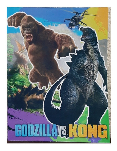 Team Godzilla Vs King Kong Paq 50 Libros Iluminar Colorear