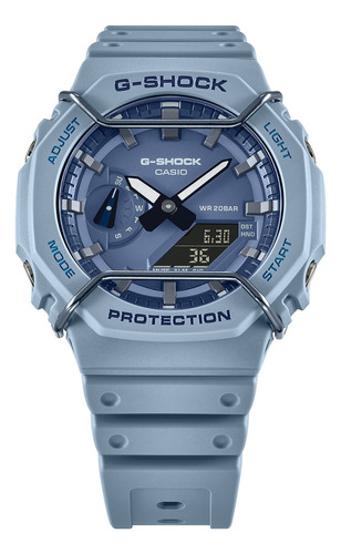 Reloj Casio G-shock Ga-2100pt-2acr Color De La Correa Azul