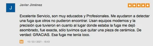 Detección Fugas De Agua Y Fontanería