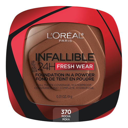 Base En Polvo Infalible Fresh Wear Loreal Aprueba De Agua Tono 370 Mocha Moka