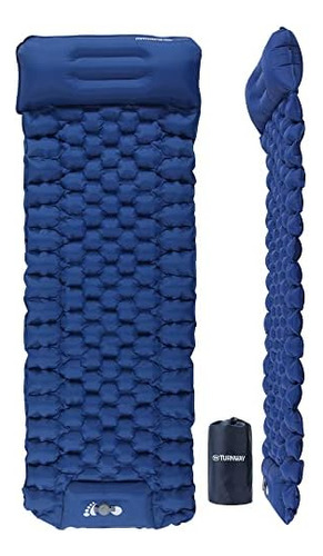 Self Inflating Sleeping Pad For Camping Foot Press Infl...