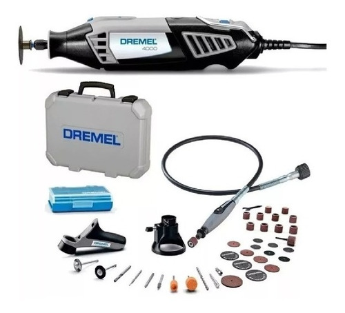 Minitorno Dremel 4000ne 175w 36 Acc. Eje Flexible Maletin