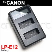 Comprar A64 Cargador Dual Bateria Lp-e12 Canon Eos Rebel 100d M50 