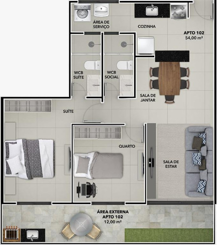 Imagem 30 de 30 de Apartamento À Venda, 53 M² Por R$ 315.900,00 - Bessa - João Pessoa/pb - Ap0331