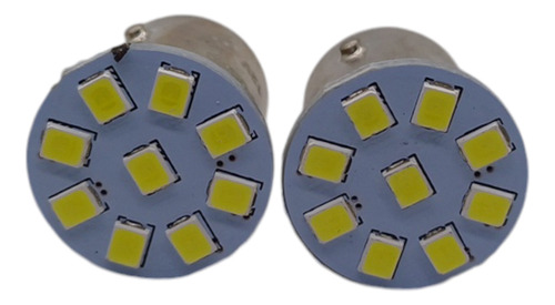 Lamp Led 12v T1 1034 P21/5w Bay15d 2p 9 Leds 2835