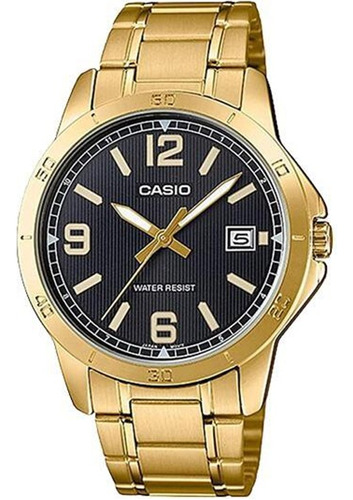 Reloj Casio Mtpv004 Dorado Hombre *watchsalas*full Fondo Blanco