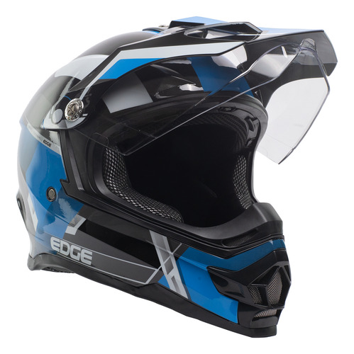 Casco Edge Integral K4 Doble Propósito Visor Transparente