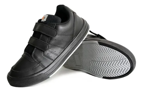 Zapatillas negras con abrojo para niños new arrivals