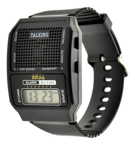 Imagen 2 de 8 de Reloj Talking (habla) No Vidente Ciego Baja Visión Rtmb02