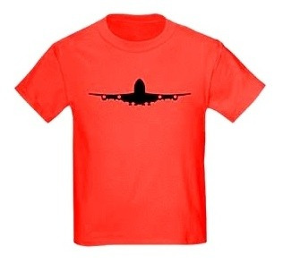 Playera Camiseta Tshirt Aviación Avión Vector Aéreo Roja