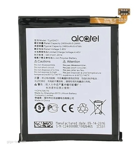 Bateria Pila Alcatel Ot5046 Tlp024c1 Alcatel A30 Tienda