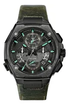 Comprar Reloj Bulova Precisionist Original Ed Lim Cronógrafo Hombre Correa Verde musgo Bisel Negro Fondo Negro