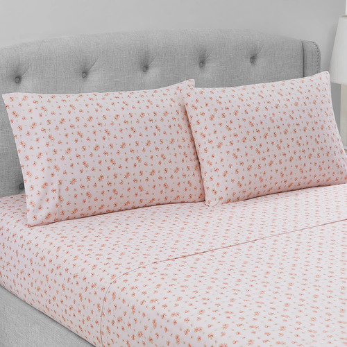 Sábanas Estampadas Microfibra Suave Rubor Tamaño Queen
