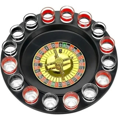  Ruleta De Shots Juego Mesa 16 Copas Juego De Fiesta Bebidas