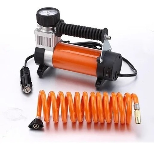 Imagen 5 de 10 de Compresor De Aire Portatil 12v Daewoo Aluminio + Maletin Kit