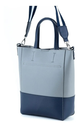Cartera Mediana Mujer Xl Extra Large Dilma Gris | Envío gratis