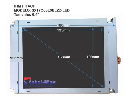 Display 3ds-led-m6cm-ny Clp Techmation A80 Lcd Sx17q03l6blzz